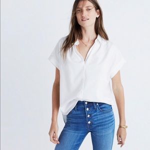 Madewell Central Shirt in white
